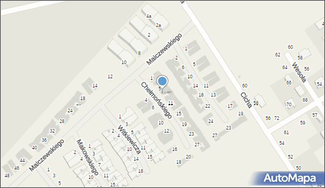 Szczytniki, Chełmońskiego Józefa, 7, mapa Szczytniki