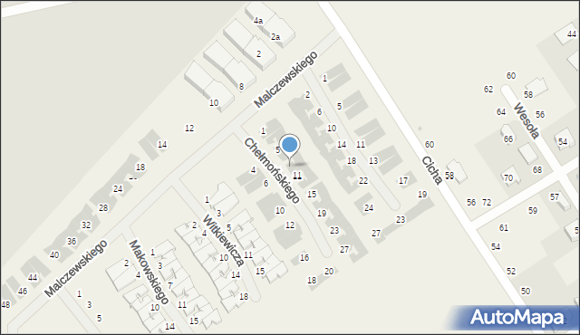 Szczytniki, Chełmońskiego Józefa, 9, mapa Szczytniki