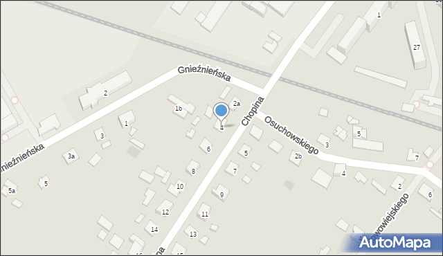 Szczytno, Chopina Fryderyka, 4, mapa Szczytno