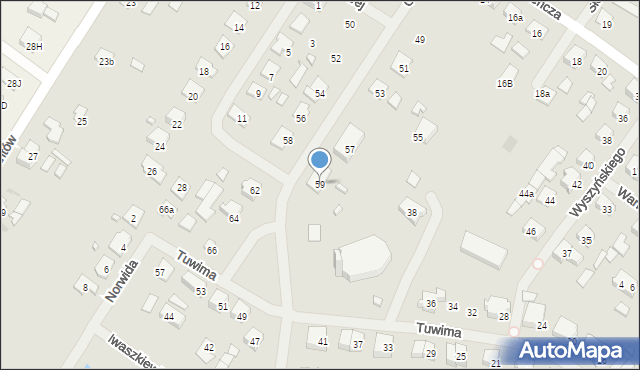 Szczytno, Chopina Fryderyka, 59, mapa Szczytno