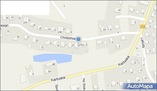 Szemud, Chodzińskiego Józefa, ks., 13, mapa Szemud