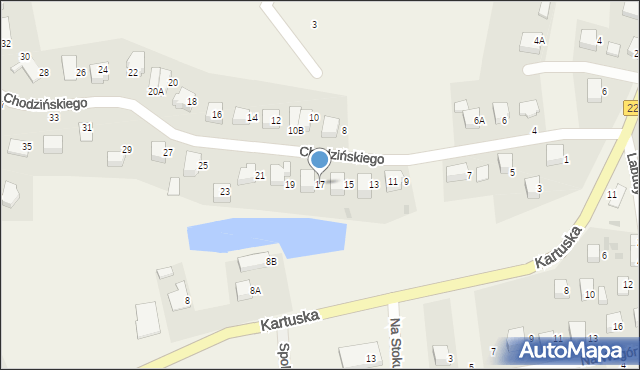 Szemud, Chodzińskiego Józefa, ks., 17, mapa Szemud