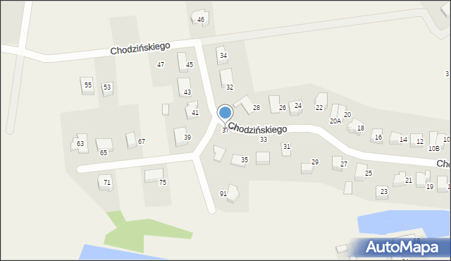 Szemud, Chodzińskiego Józefa, ks., 37, mapa Szemud