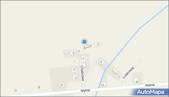 Szewce, Chabrowa, 13, mapa Szewce