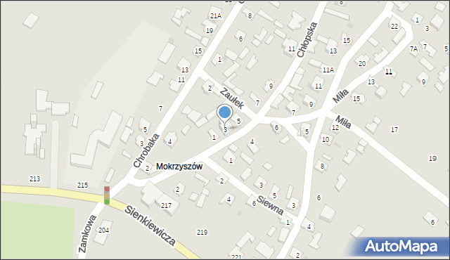 Tarnobrzeg, Chłopska, 3, mapa Tarnobrzegu