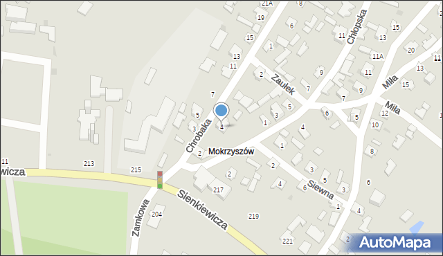 Tarnobrzeg, Chrobaka Tadeusza, ks., 4, mapa Tarnobrzegu
