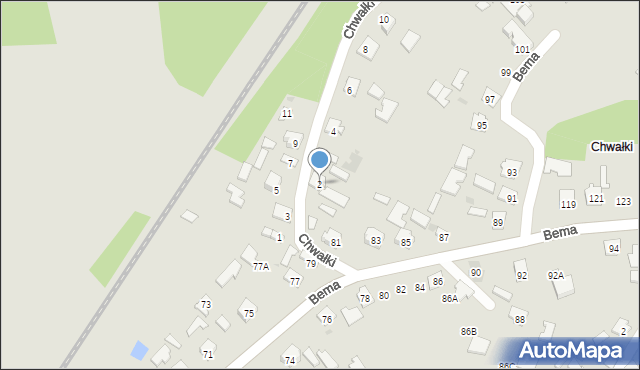 Tarnobrzeg, Chwałki, 2, mapa Tarnobrzegu