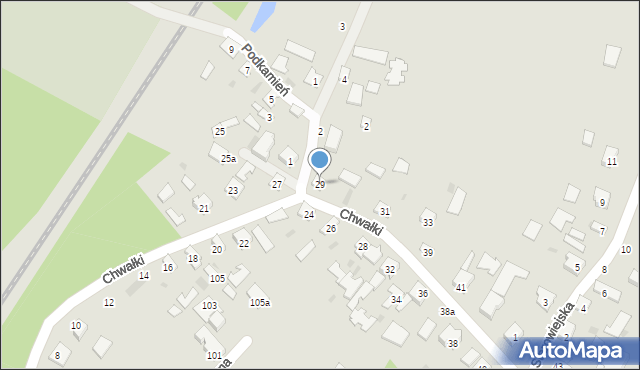 Tarnobrzeg, Chwałki, 29, mapa Tarnobrzegu