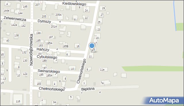 Tarnów, Chełmońskiego Józefa, 13, mapa Tarnów