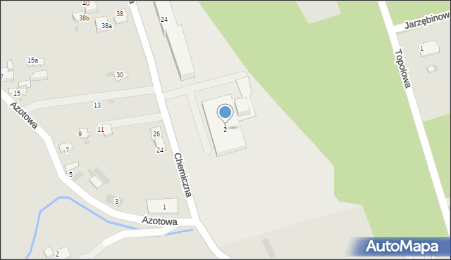 Tarnów, Chemiczna, 2, mapa Tarnów