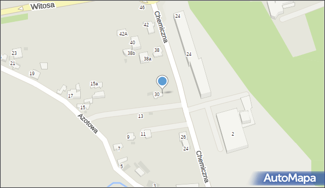 Tarnów, Chemiczna, 34, mapa Tarnów