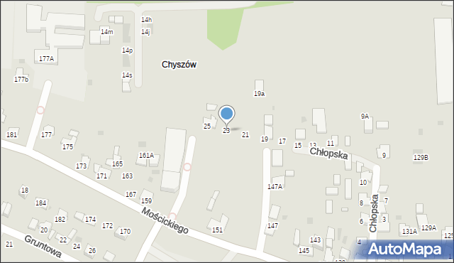Tarnów, Chłopska, 23, mapa Tarnów