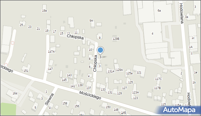 Tarnów, Chłopska, 7, mapa Tarnów