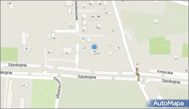 Tarnów, Chryzantemowa, 18, mapa Tarnów