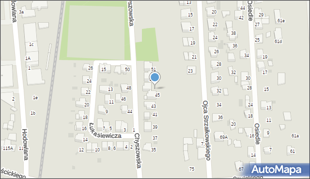 Tarnów, Chyszowska, 47, mapa Tarnów