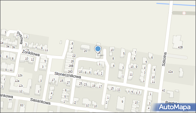 Tarnowo Podgórne, Chabrowa, 18, mapa Tarnowo Podgórne