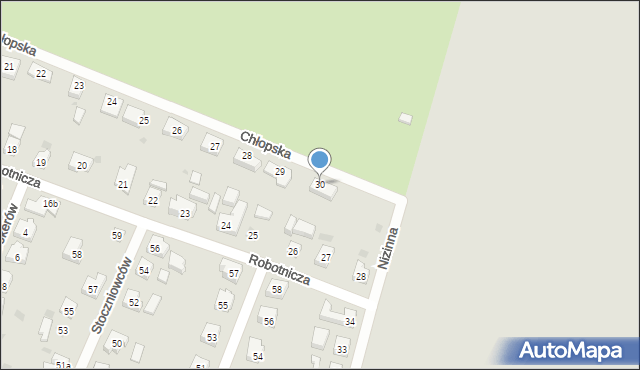 Tczew, Chłopska, 30, mapa Tczew