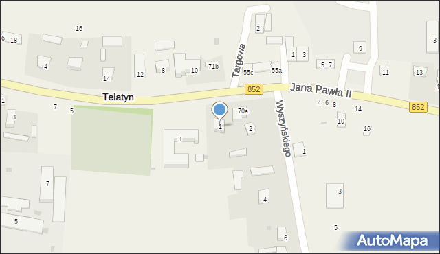 Telatyn, Chopina Fryderyka, 1, mapa Telatyn