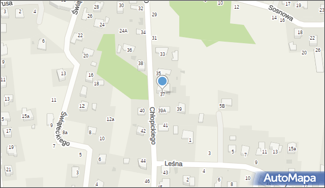 Tenczynek, Chłopickiego Józefa, gen., 37, mapa Tenczynek