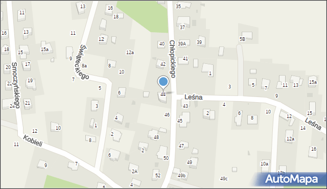 Tenczynek, Chłopickiego Józefa, gen., 44, mapa Tenczynek