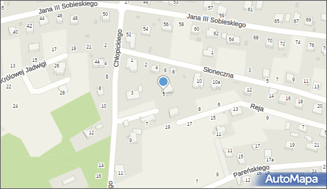 Tenczynek, Chłopickiego Józefa, gen., 5, mapa Tenczynek