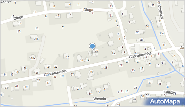 Tenczynek, Chrzanowska, 12, mapa Tenczynek