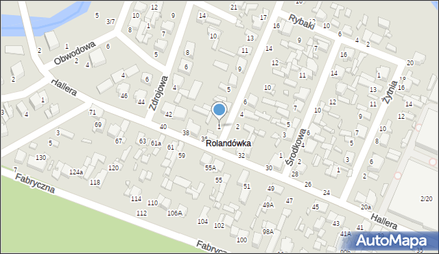 Tomaszów Mazowiecki, Chłodna, 1, mapa Tomaszów Mazowiecki