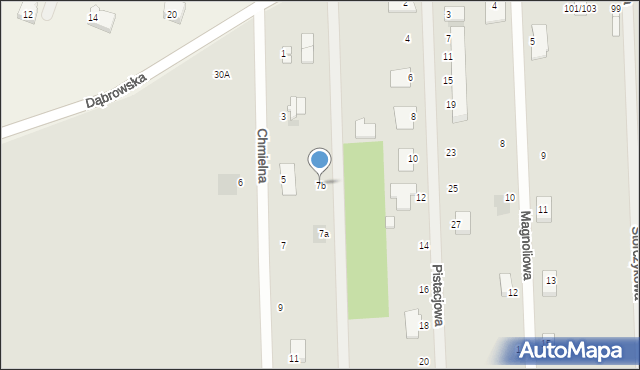 Tomaszów Mazowiecki, Chmielna, 7b, mapa Tomaszów Mazowiecki