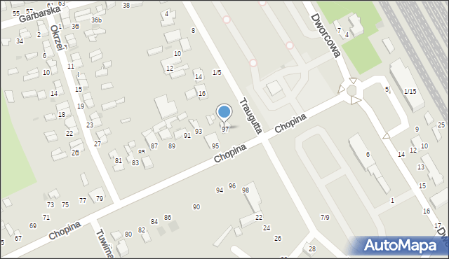 Tomaszów Mazowiecki, Chopina Fryderyka, 97, mapa Tomaszów Mazowiecki