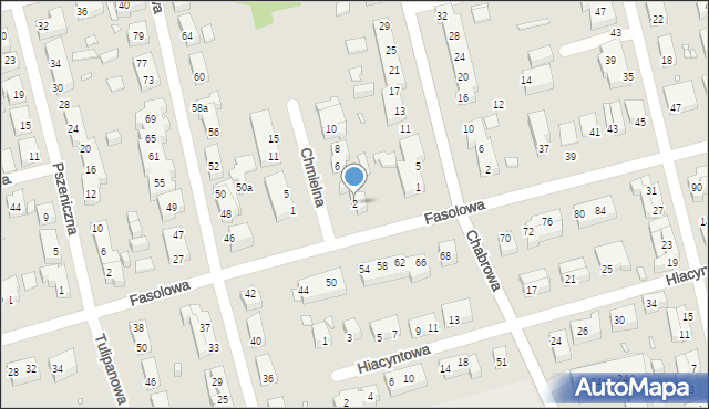 Toruń, Chmielna, 2, mapa Torunia