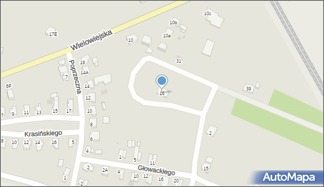 Toszek, Chrząszcza Johannesa, ks., 16, mapa Toszek