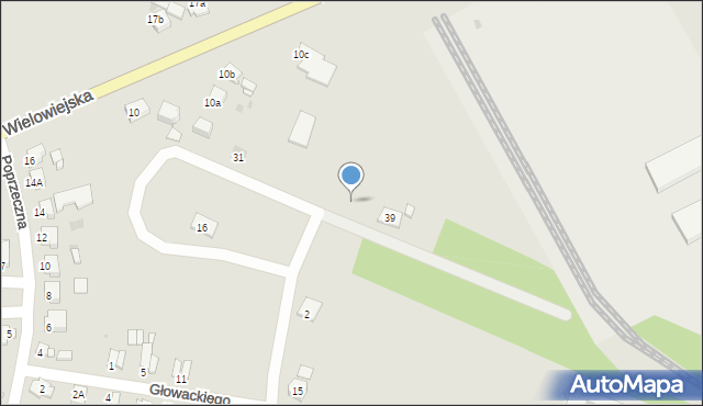 Toszek, Chrząszcza Johannesa, ks., 37, mapa Toszek