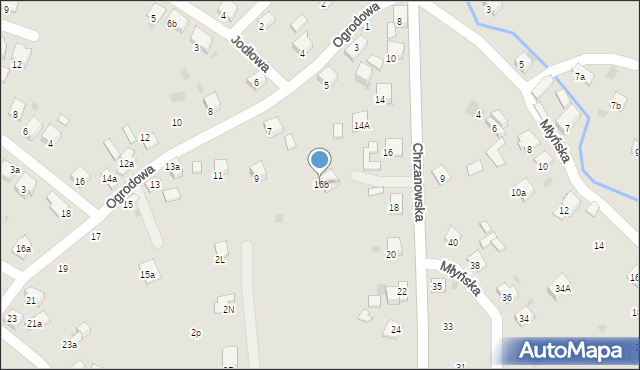 Trzebinia, Chrzanowska, 16b, mapa Trzebinia