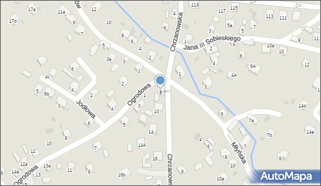 Trzebinia, Chrzanowska, 8, mapa Trzebinia