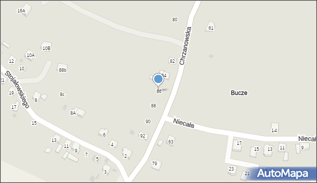 Trzebinia, Chrzanowska, 86, mapa Trzebinia