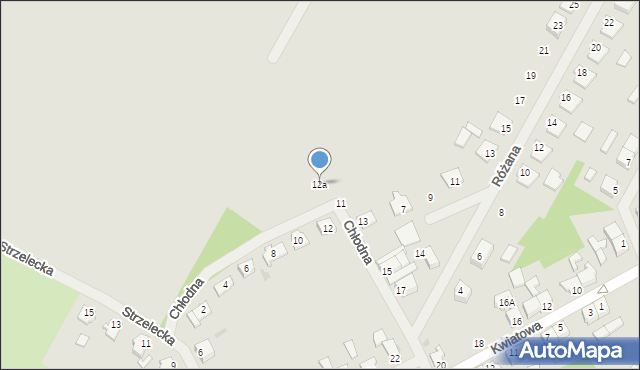 Tuczno, Chłodna, 9, mapa Tuczno