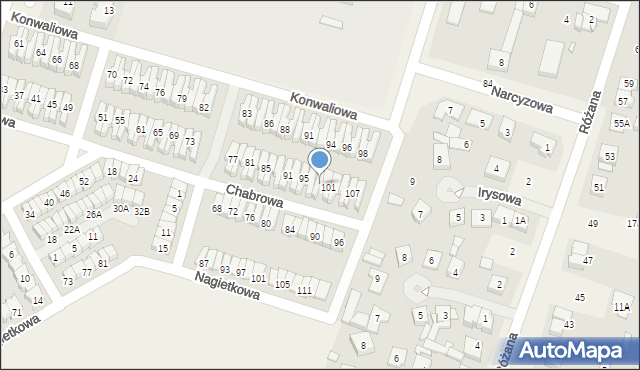 Tulce, Chabrowa, 99, mapa Tulce