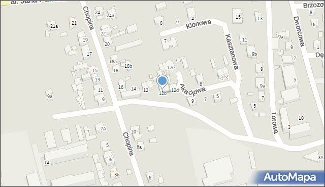 Turek, Chopina Fryderyka, 12b, mapa Turka