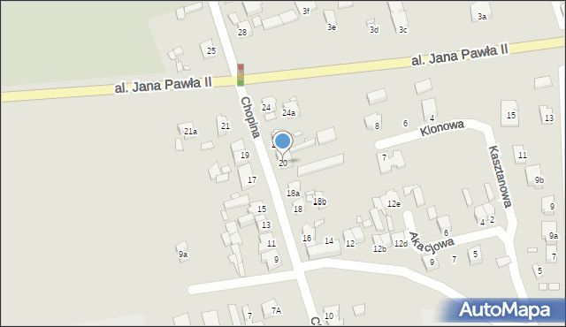 Turek, Chopina Fryderyka, 20, mapa Turka