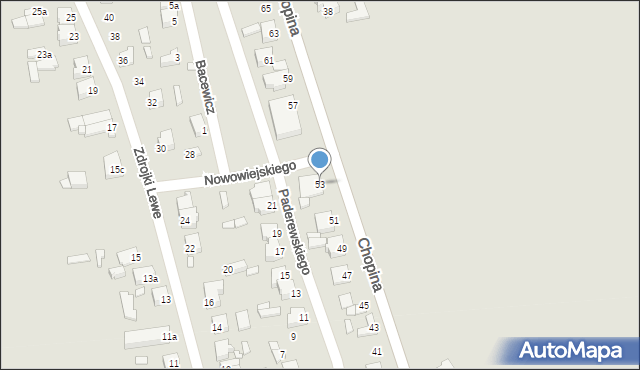 Turek, Chopina Fryderyka, 53, mapa Turka