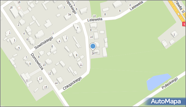Tuszyn, Chłopickiego Józefa, gen., 14, mapa Tuszyn
