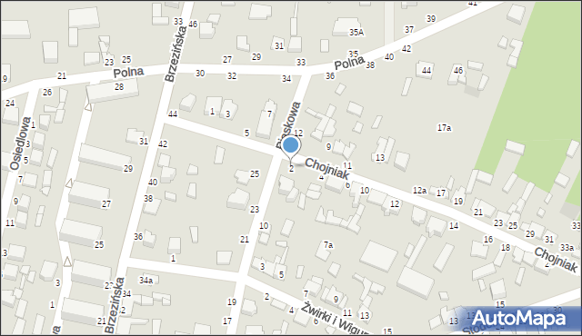 Tuszyn, Chojniak, 2, mapa Tuszyn