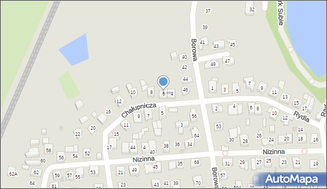 Tychy, Chałupnicza, 6, mapa Tychów