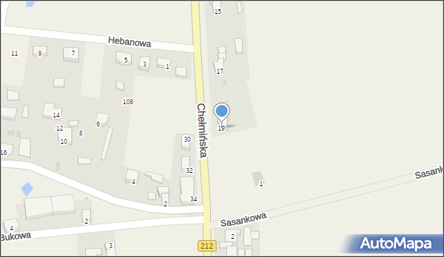 Udorpie, Chełmińska, 19, mapa Udorpie