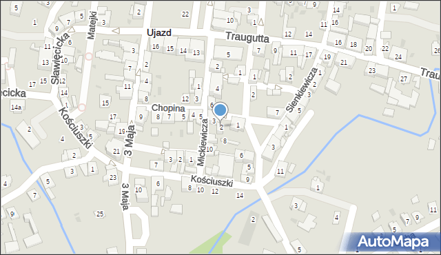 Ujazd, Chopina Fryderyka, 2, mapa Ujazd