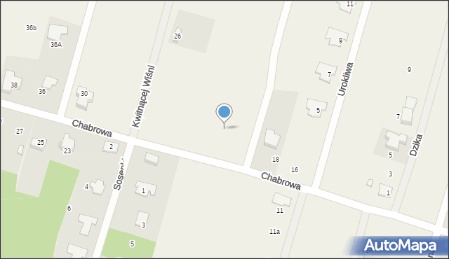 Urzut, Chabrowa, 20b, mapa Urzut
