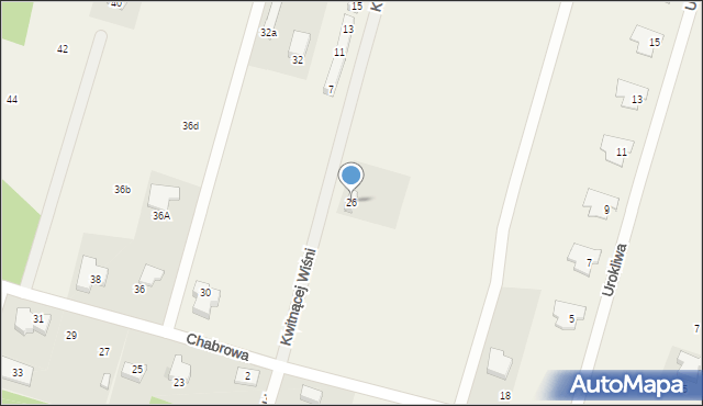 Urzut, Chabrowa, 26, mapa Urzut