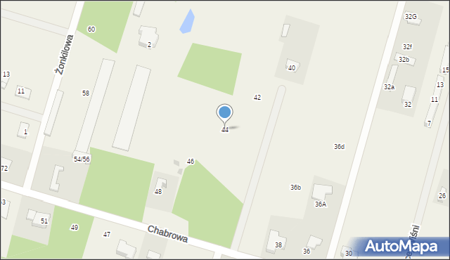 Urzut, Chabrowa, 44, mapa Urzut