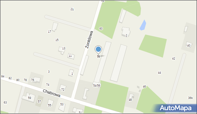 Urzut, Chabrowa, 58, mapa Urzut