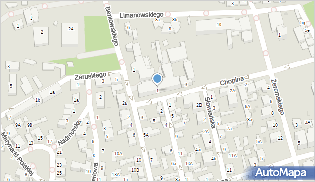 Ustka, Chopina Fryderyka, 1, mapa Ustka